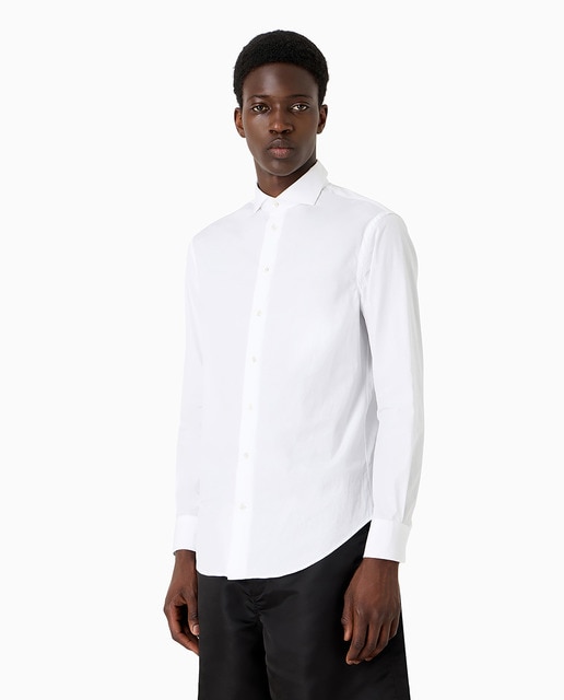 Imagen 0 de Camisa de hombre en popelín elástico regular fit
