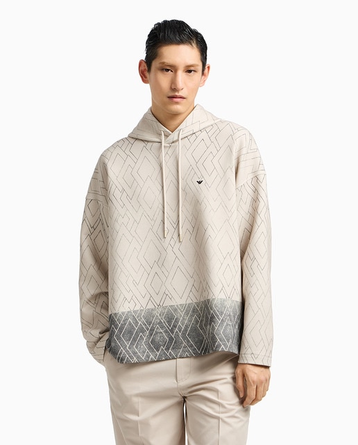 Imagen 0 de Sudadera de hombre multi estampado con capucha