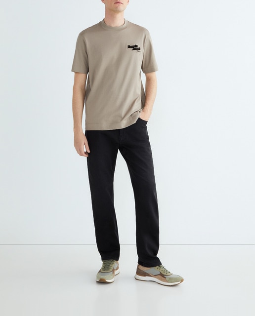 Imagen 0 de Camiseta de hombre manga corta con logotipo pequeño en pecho