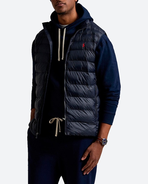 Imagen 0 de Chaleco de hombre acolchado de cuello alto tallas grandes