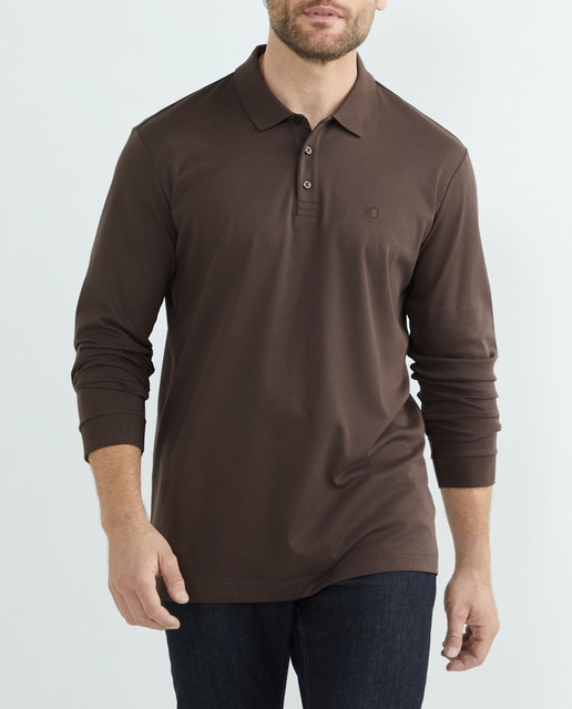 Imagen 0 de Polo manga larga interlock de hombre tallas grandes