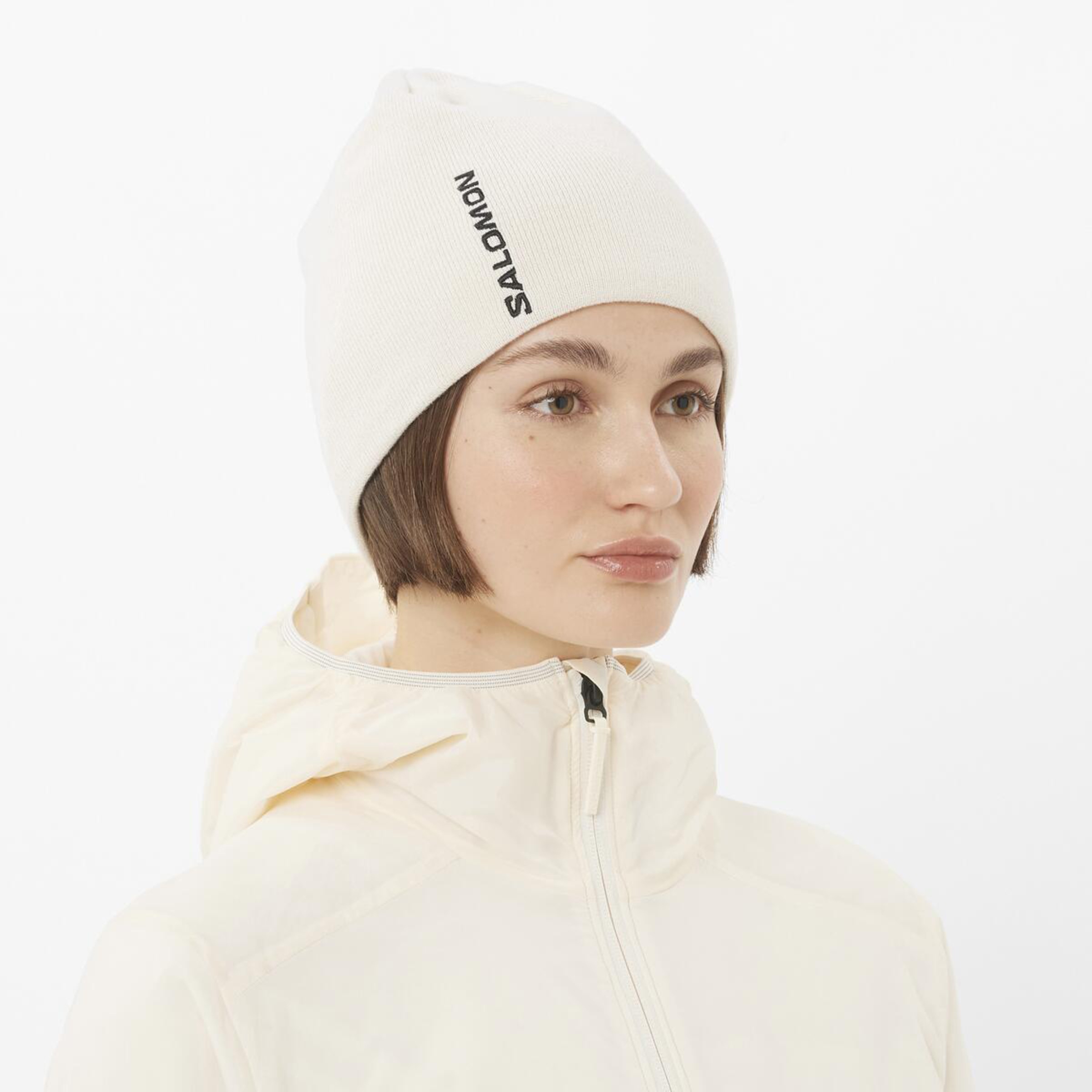 Gorro unisex GRAPHIC BEANIE SALOMON - Blanco Blanco-3