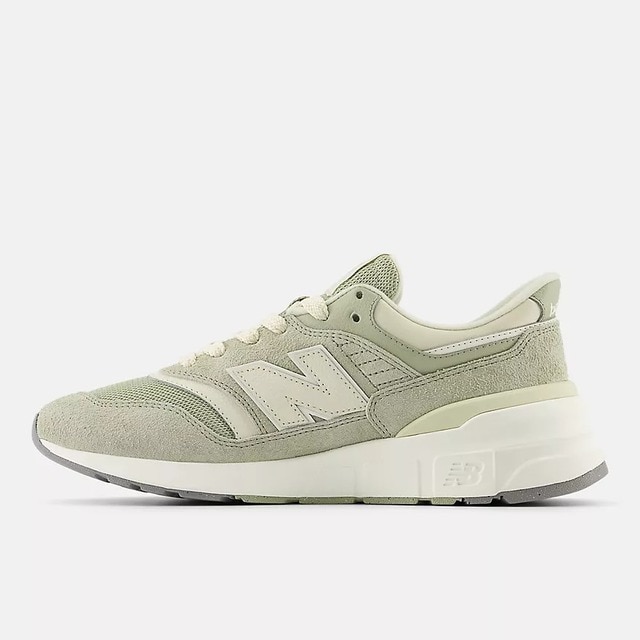 Sapatilhas casual de mulher 997 New Balance Verde / Bege-2