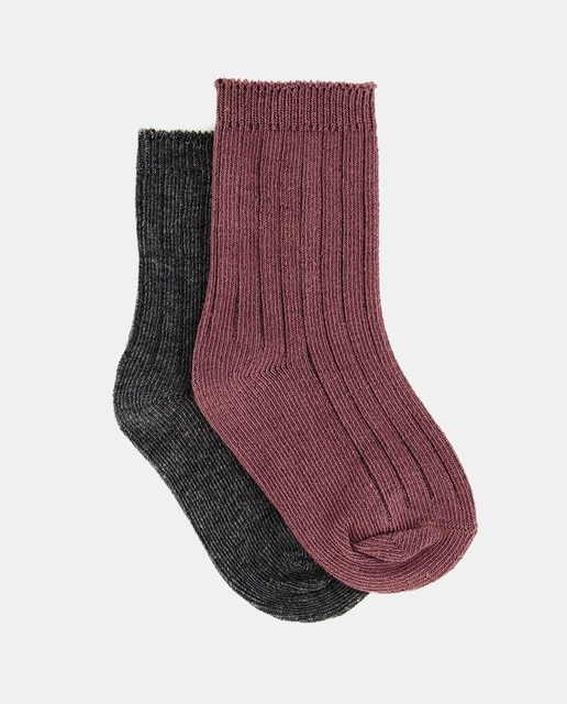 Imagen 0 de Pack de 2 medias de bebé de canalé