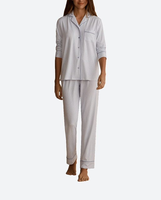 Imagen 0 de Pijama largo rayas mujer
