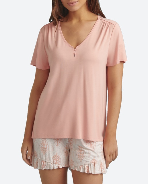 Imagen 0 de Camiseta de mujer con escote en pico