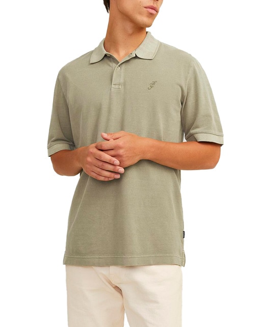 Imagen 0 de Polo de mangas cortas para caballero con logo lateral