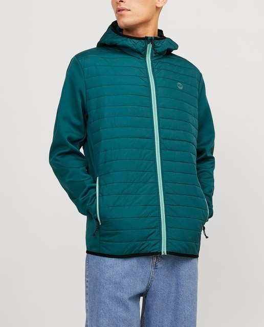 Imagen 0 de Cazadora de hombre gris con capucha