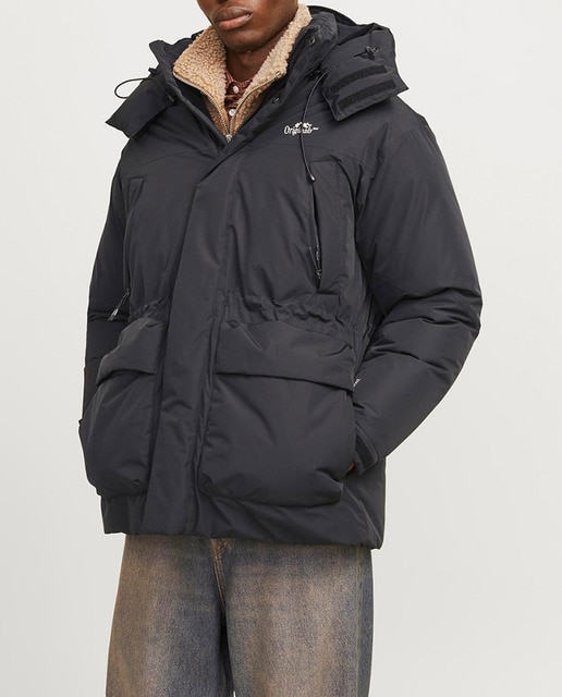 Imagen 0 de Abrigo confort concierre mediante cremallera cuello con capucha de hombre