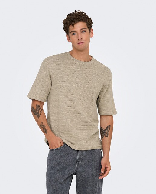 Imagem 0 de T-shirt de Malha Regular Fit