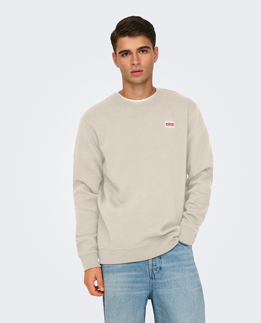Imagem 0 de Sweatshirt Regular Fit com Decote Redondo