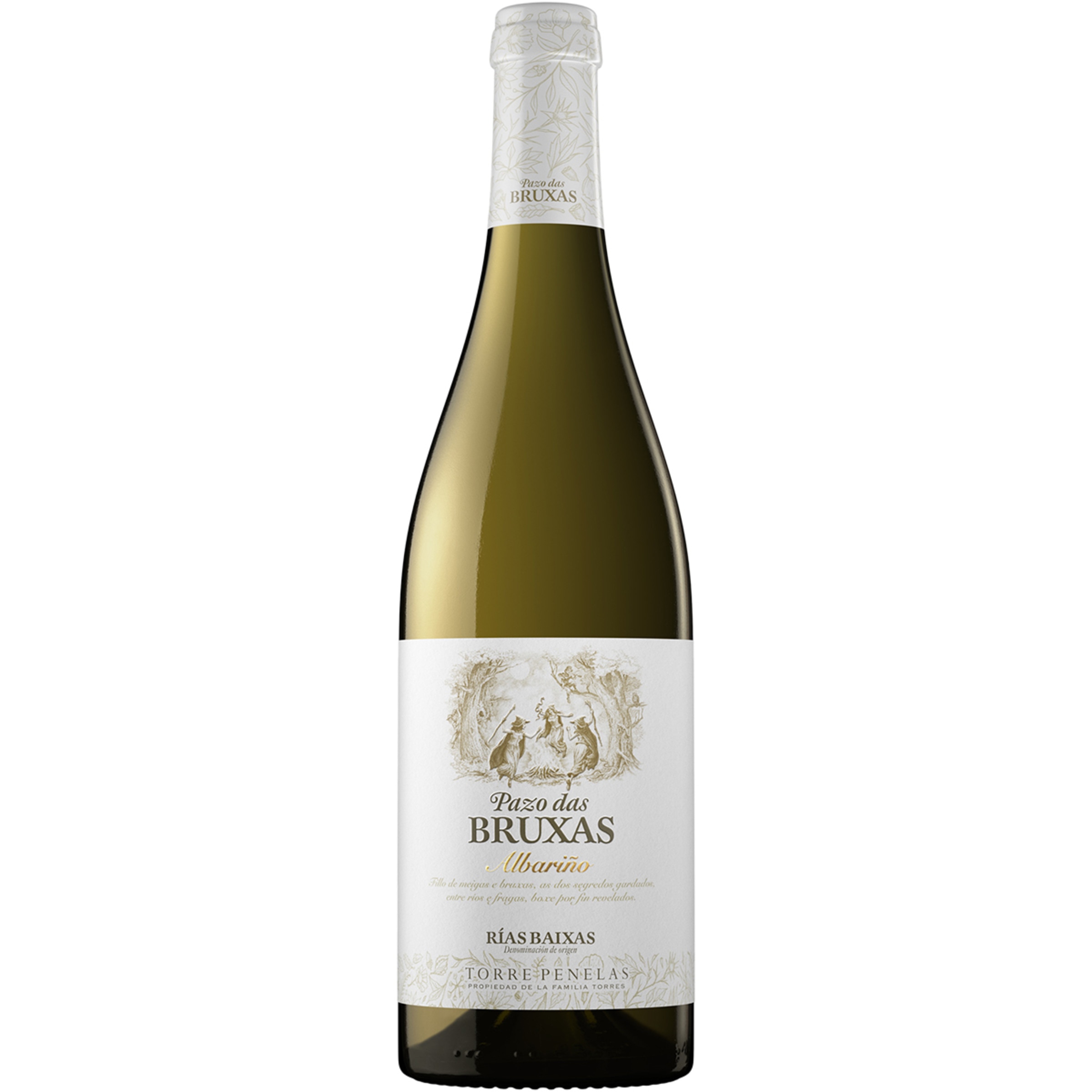 vino blanco albariño DO Rías Baixas botella 75 cl