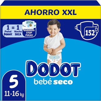 Bebé-Seco pañales de 11 a 16 kg talla 5 caja 152 unidades - Dodot