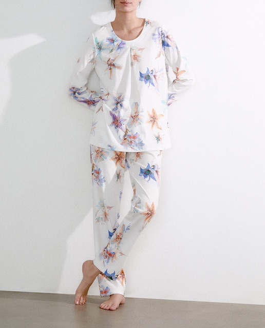 Imagen 0 de Pijama completo estampado de mujer