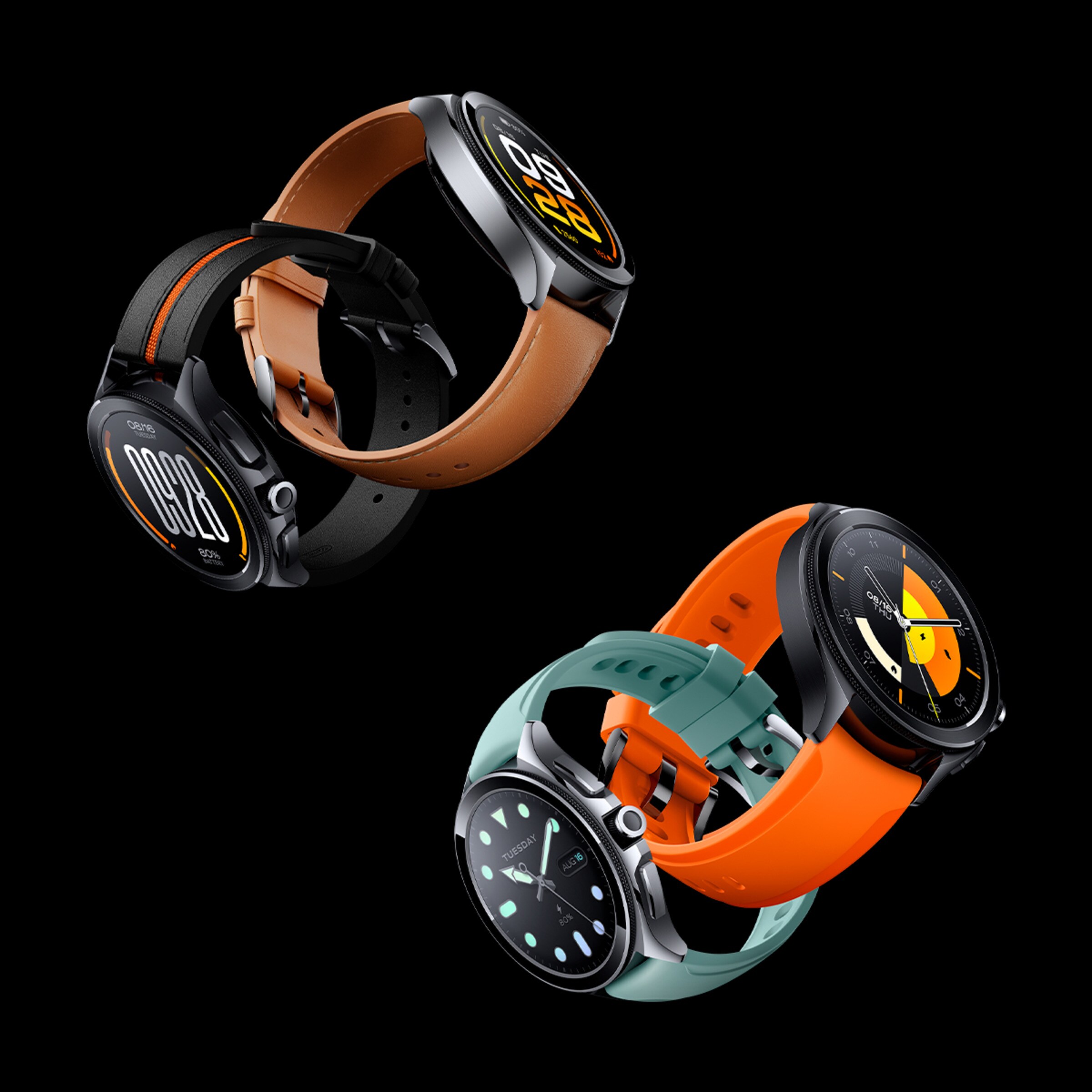 Smartwatch Xiaomi Watch 2 Pro 4G LTE Prateado com Bracelete em Pele - Castanho Prata-9