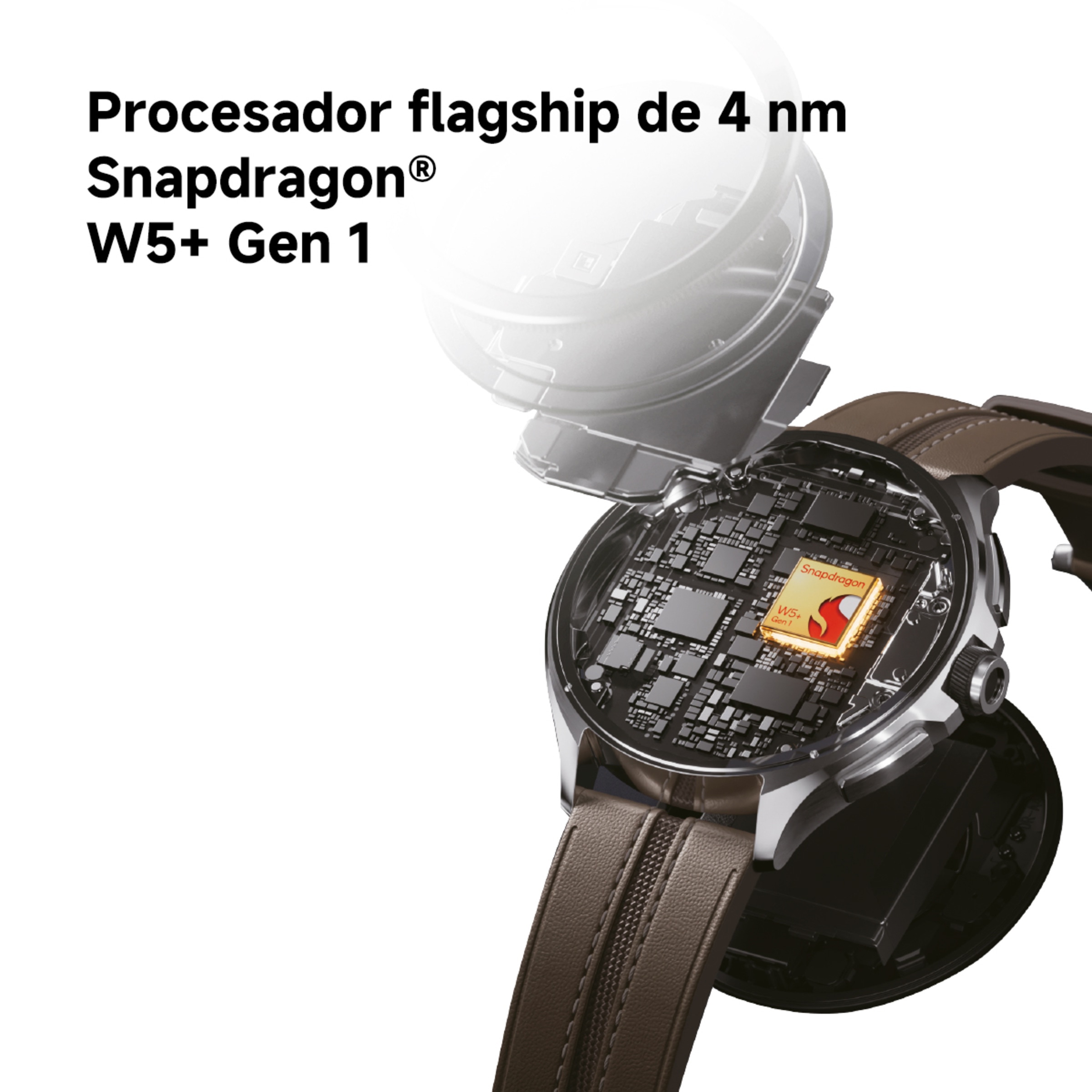SmartWatch Xiaomi Watch 2 Pro Bluetooth com Bracelete em Pele - Castanho Prata-8