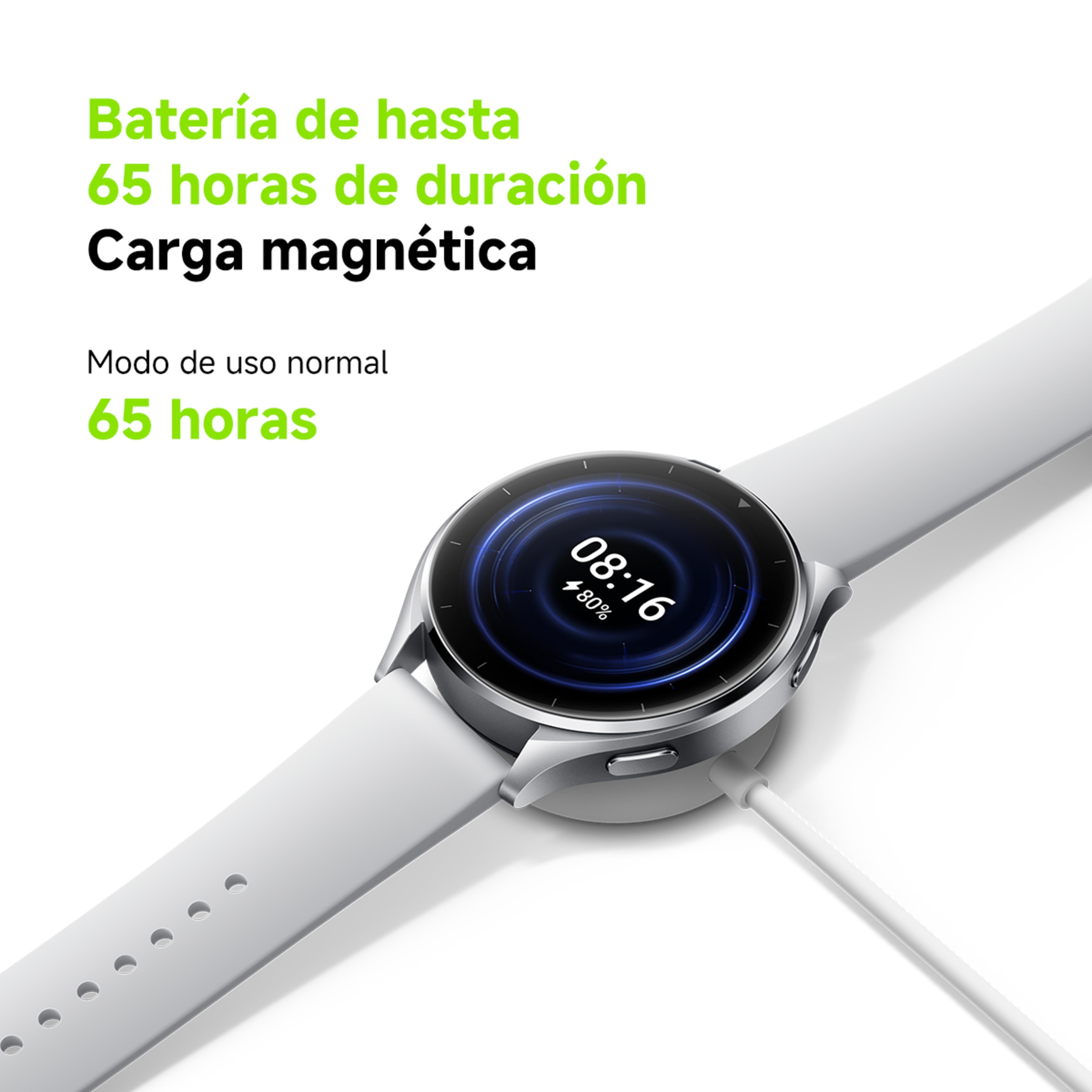 Smartwatch Xiaomi Watch 2 Caixa Prateada e Bracelete Cinza Claro Prata-6