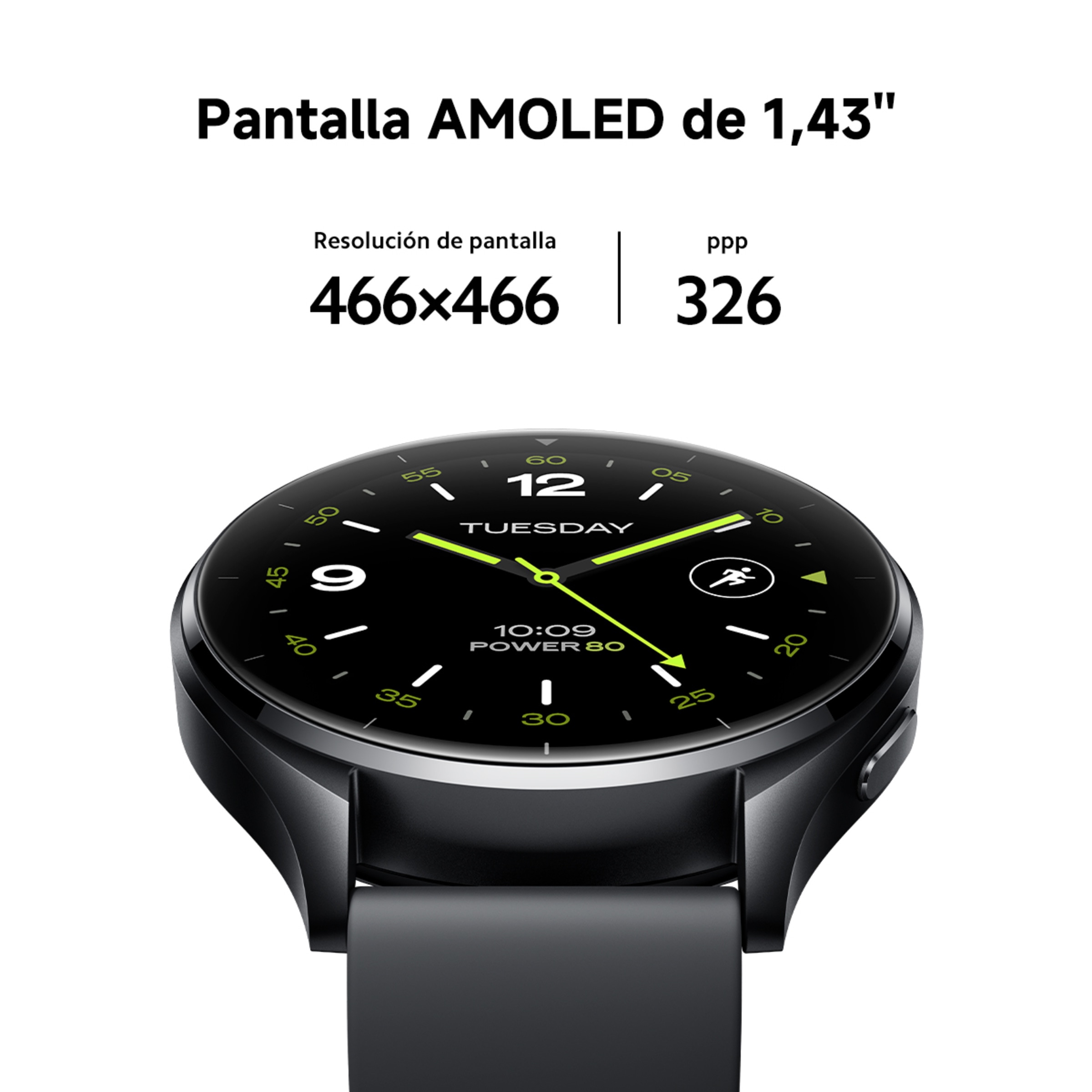 Smartwatch Xiaomi Watch 2 Caixa Prateada e Bracelete Cinza Claro Prata-10