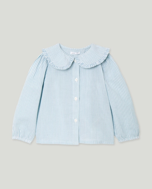 Imagen 0 de Blusa bebé cuello rayas