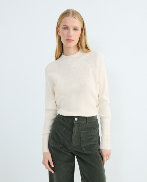 Imagen 0 de Jersey de mujer básico cuello perkins