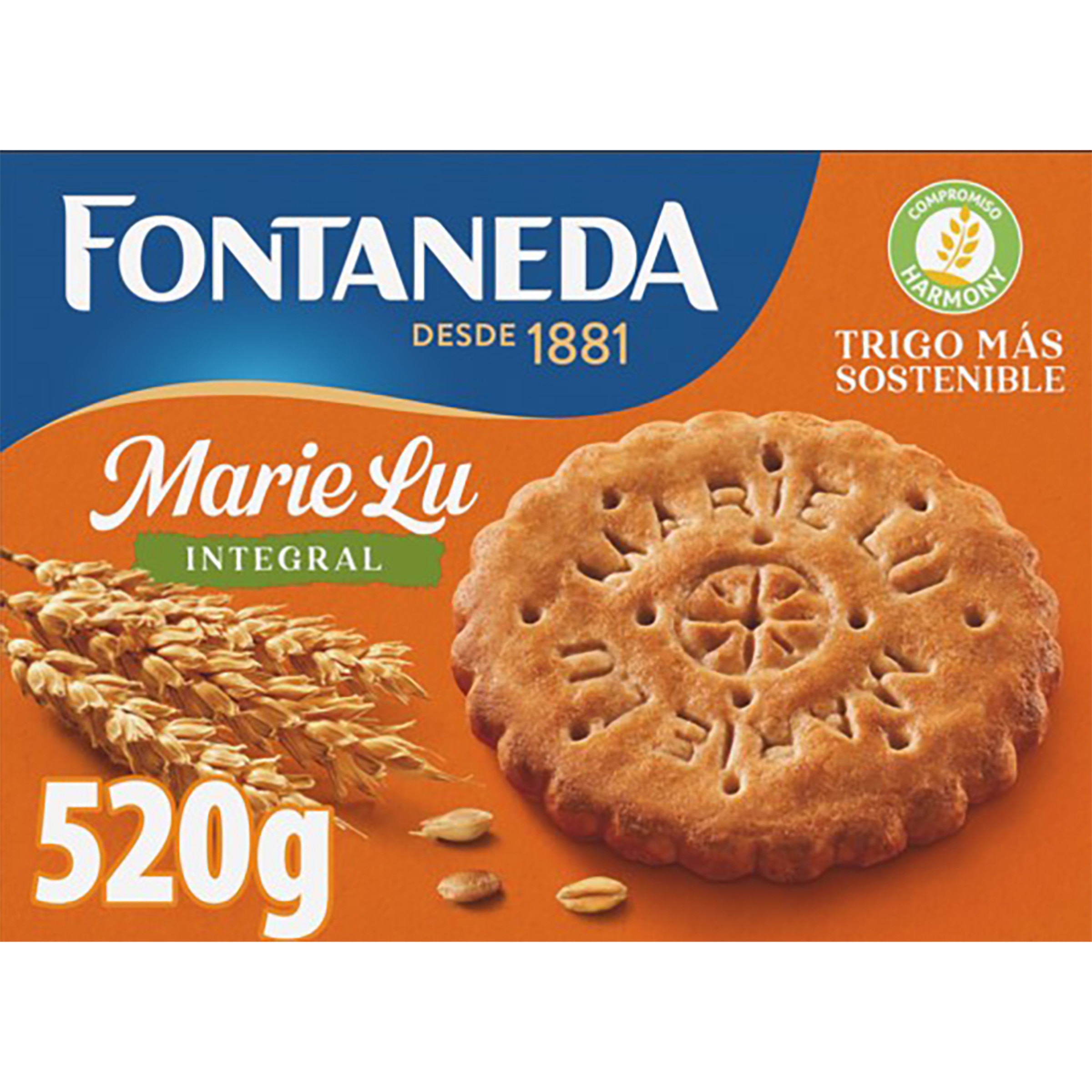 Marie Lu galletas integrales con fibra y cereales caja 520 g