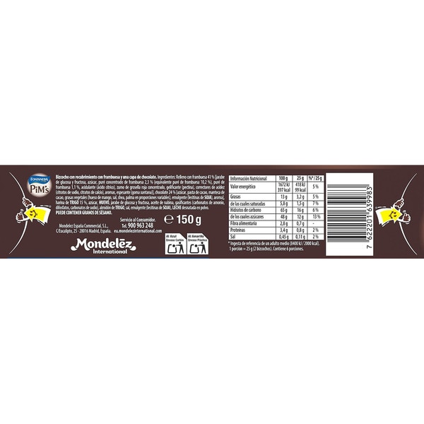 Keksmedaillons mit Himbeerfüllung Paket 150 g