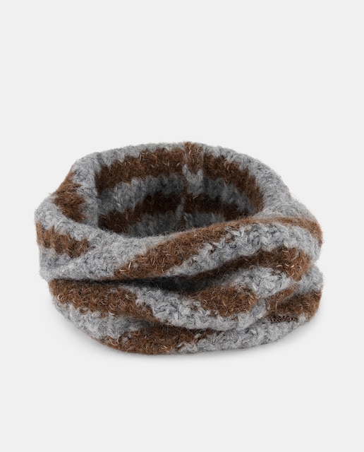 Imagem 0 de Gola de Malha às Riscas Coloridas