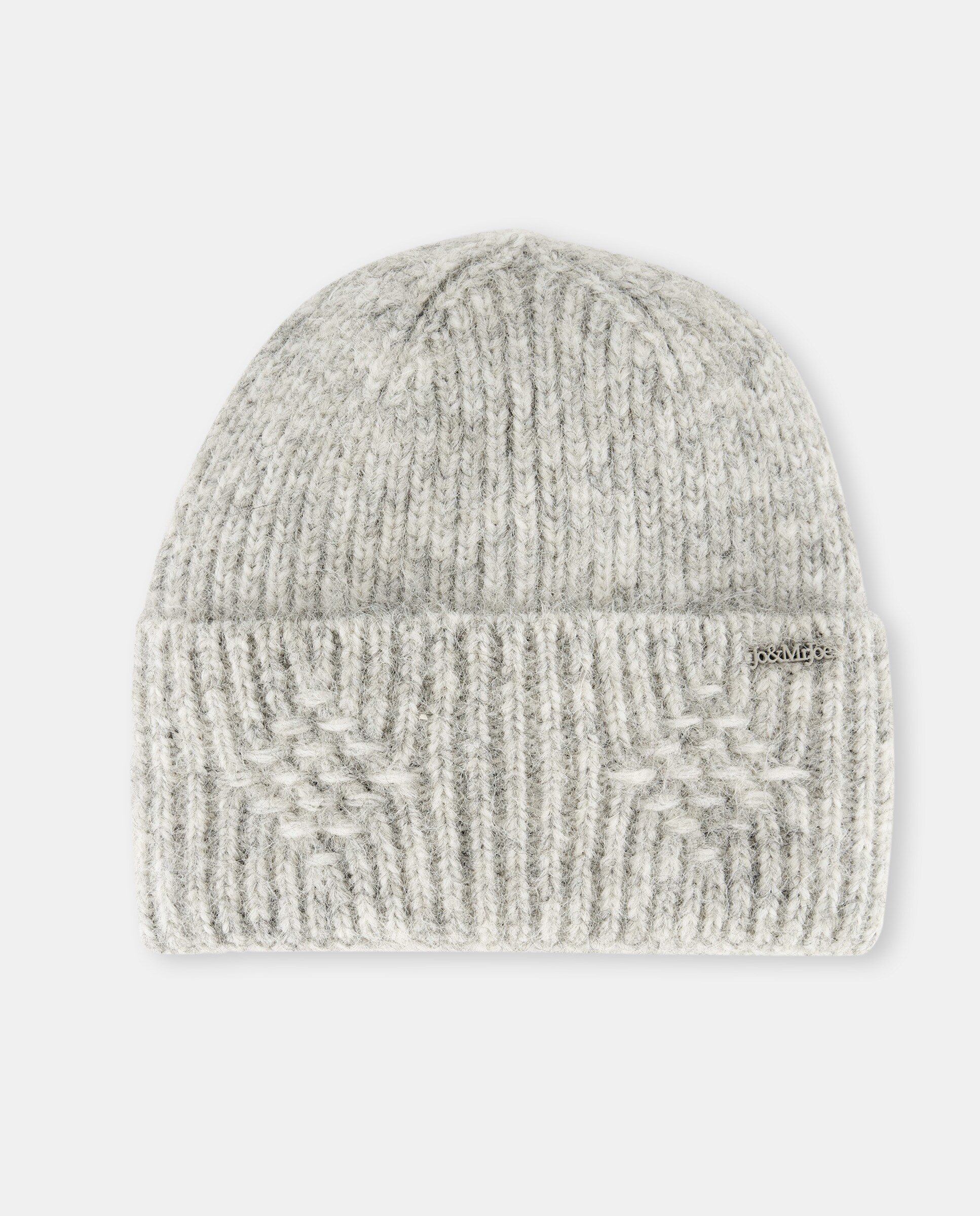 Gorro de Malha Melange Castanho-1