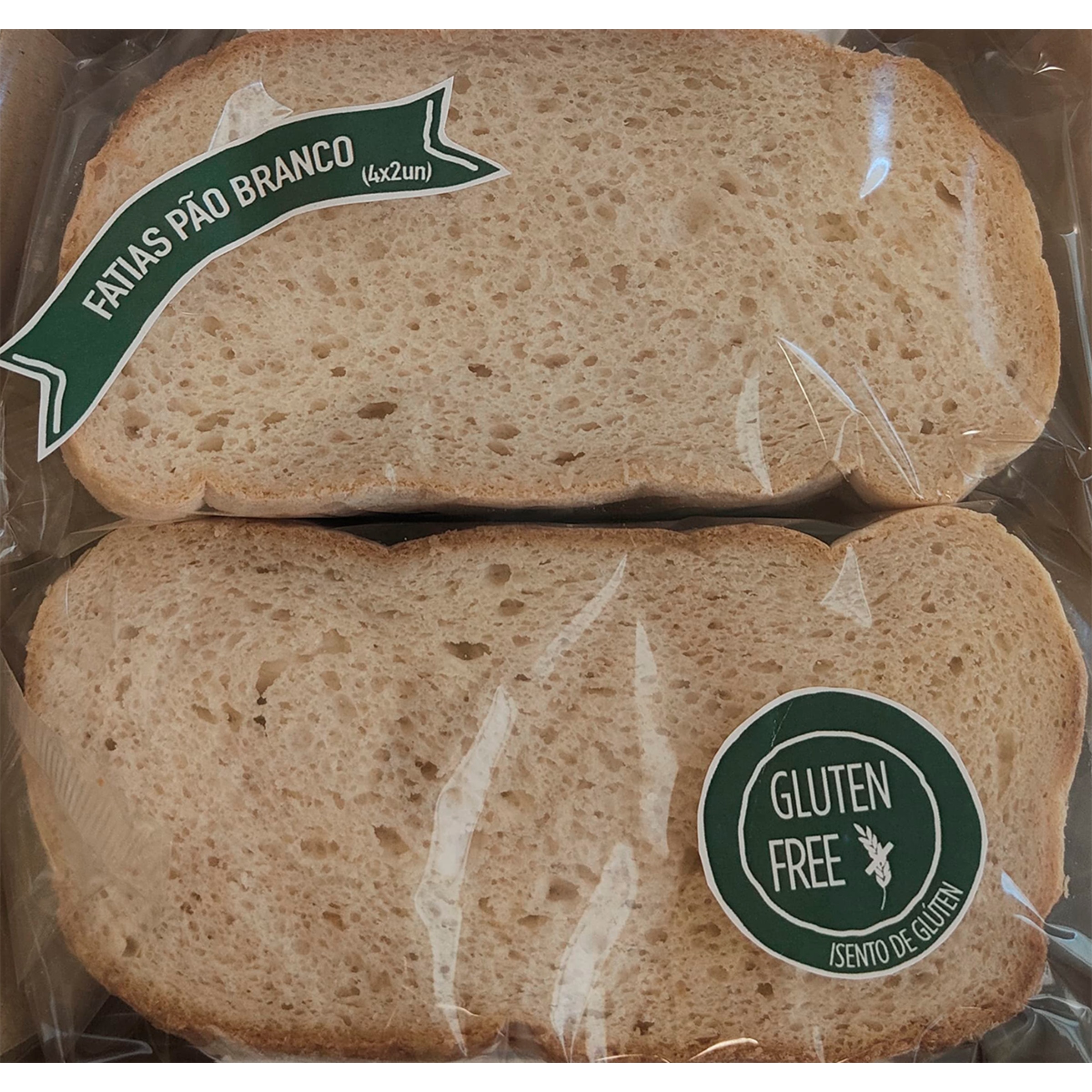 Pão Branco Fatiado sem Glúten embalagem 340 g