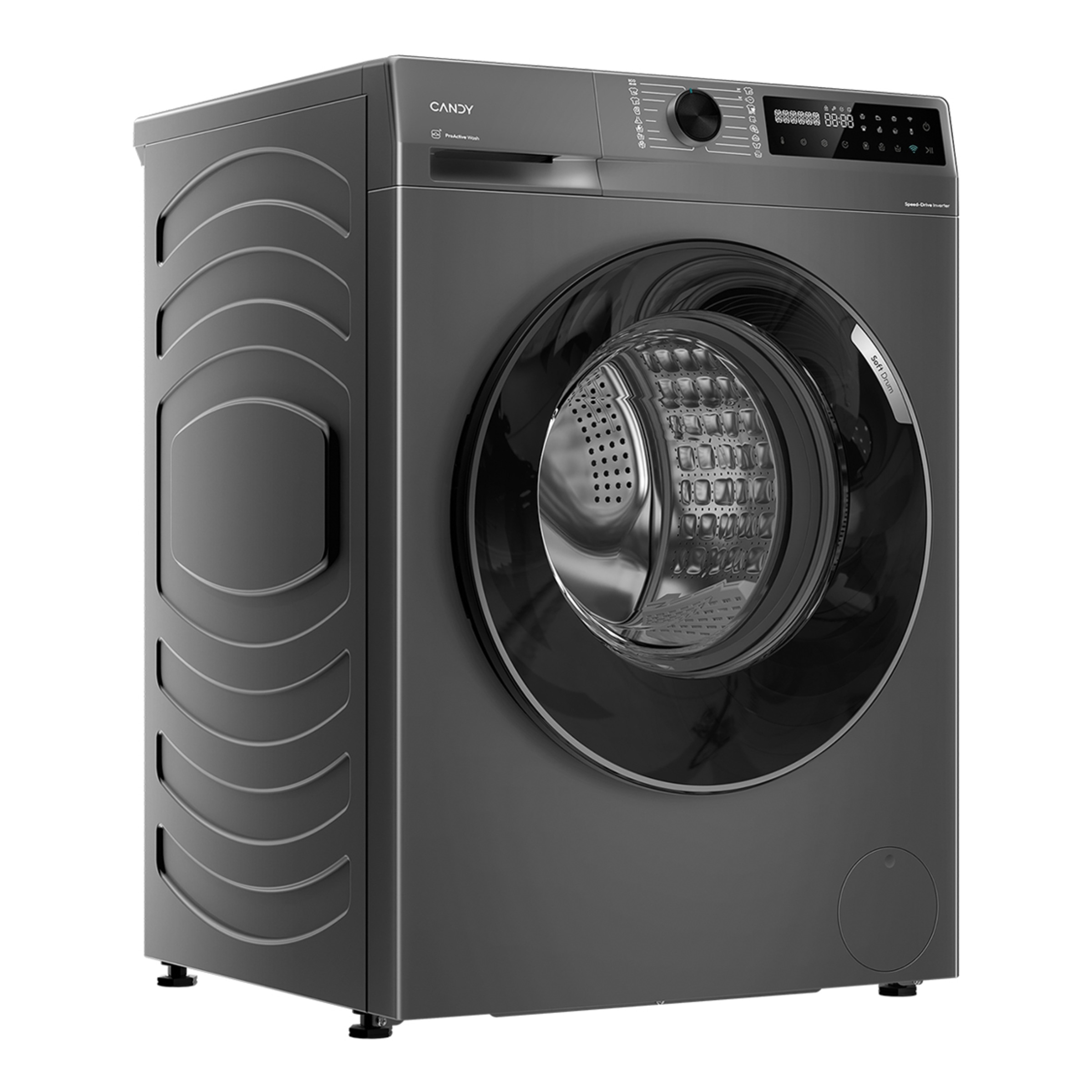 Lavadora Candy 8 kg / 1.400 rpm Prowash 500 - BR 48B6G-S Antracita-1