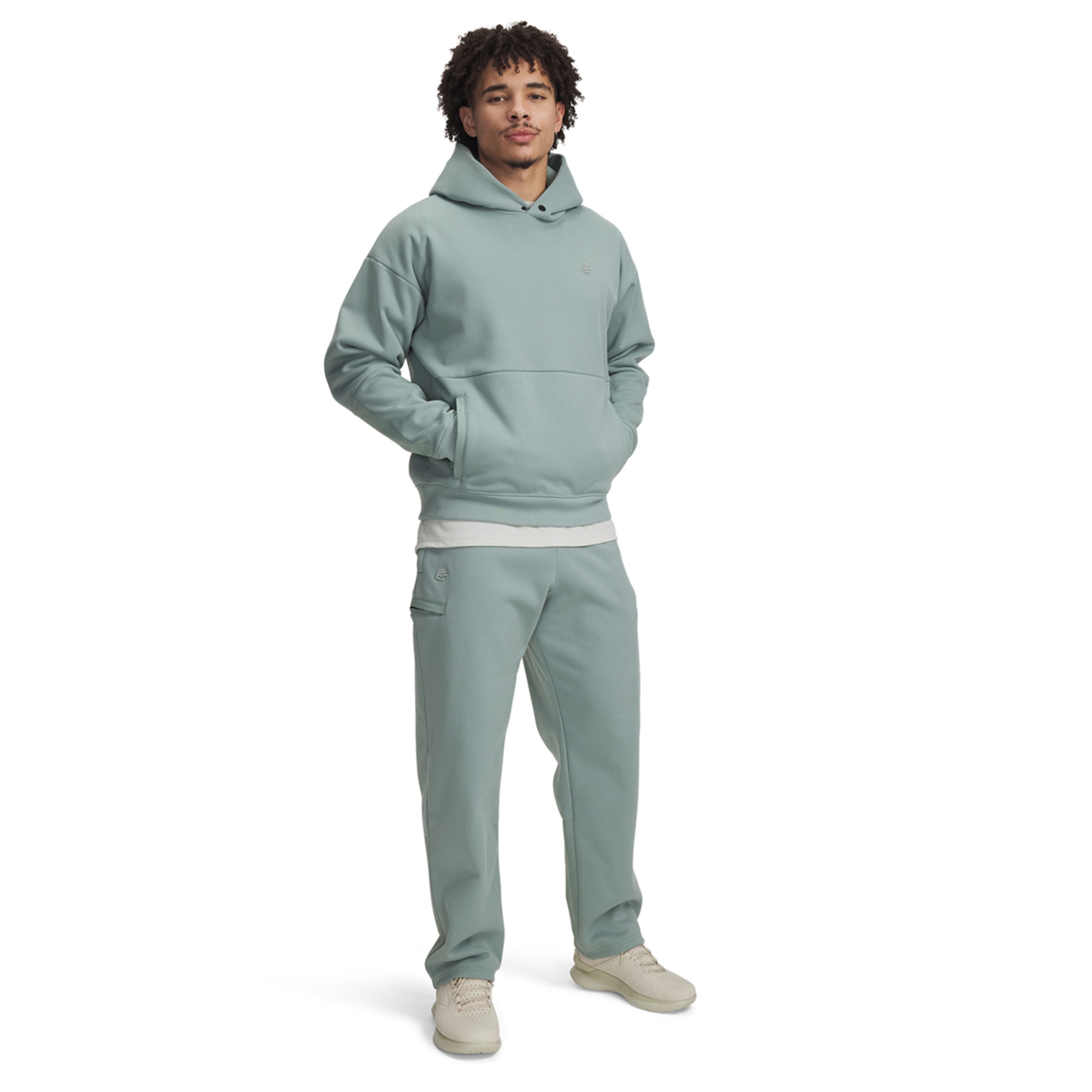 Calças de Homem Curry DNA Fleece Pant Verde-4