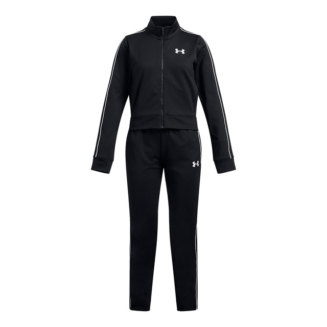 Imagem 0 de Fato de Treino Casual de Criança Ua Icon Knit Crop Tracksuit-Blk