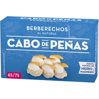 berberechos al natural 65-75 piezas lata 63 g neto escurrido - Cabo De Peñas