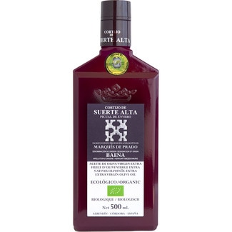 aceite de oliva virgen extra ecológico picual envero DOP Baena botella 500 ml - Cortijo De Suerte Alta