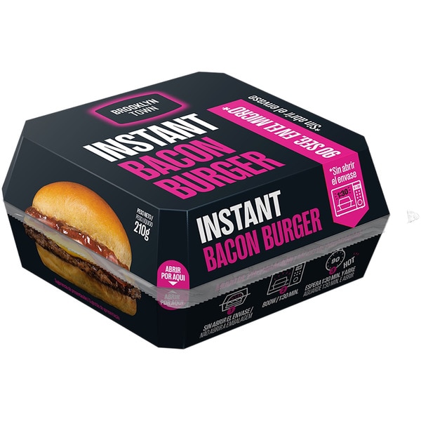 Hamburger mit Bacon Behälter 00210 g