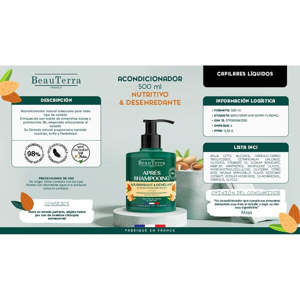 Nourishing conditioner & detangler doser 500 ml