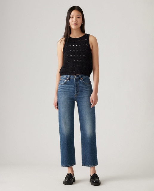 Imagem 0 de Jeans Straight Ribcage™ Straight Ankle de Cintura Subida