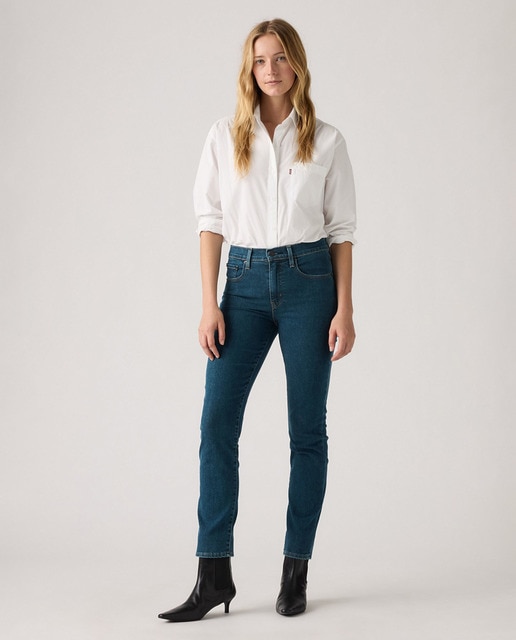 Imagen 0 de Vaquero recto 724™ High Rise Straight de mujer tiro alto