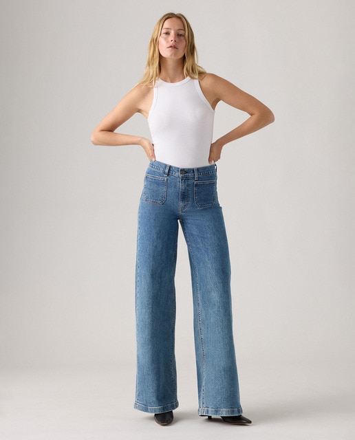 Imagen 0 de Vaquero recto de mujer 728™ Tailored High Rise Wide Leg