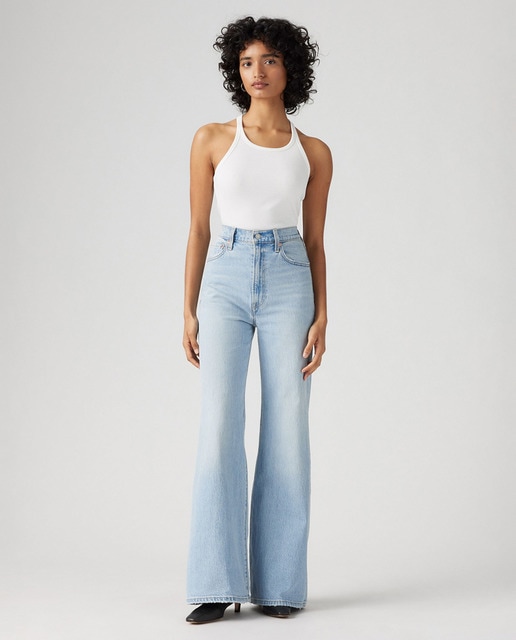 Imagem 0 de Jeans Straight Ribcage™ Bells de Cintura Subida