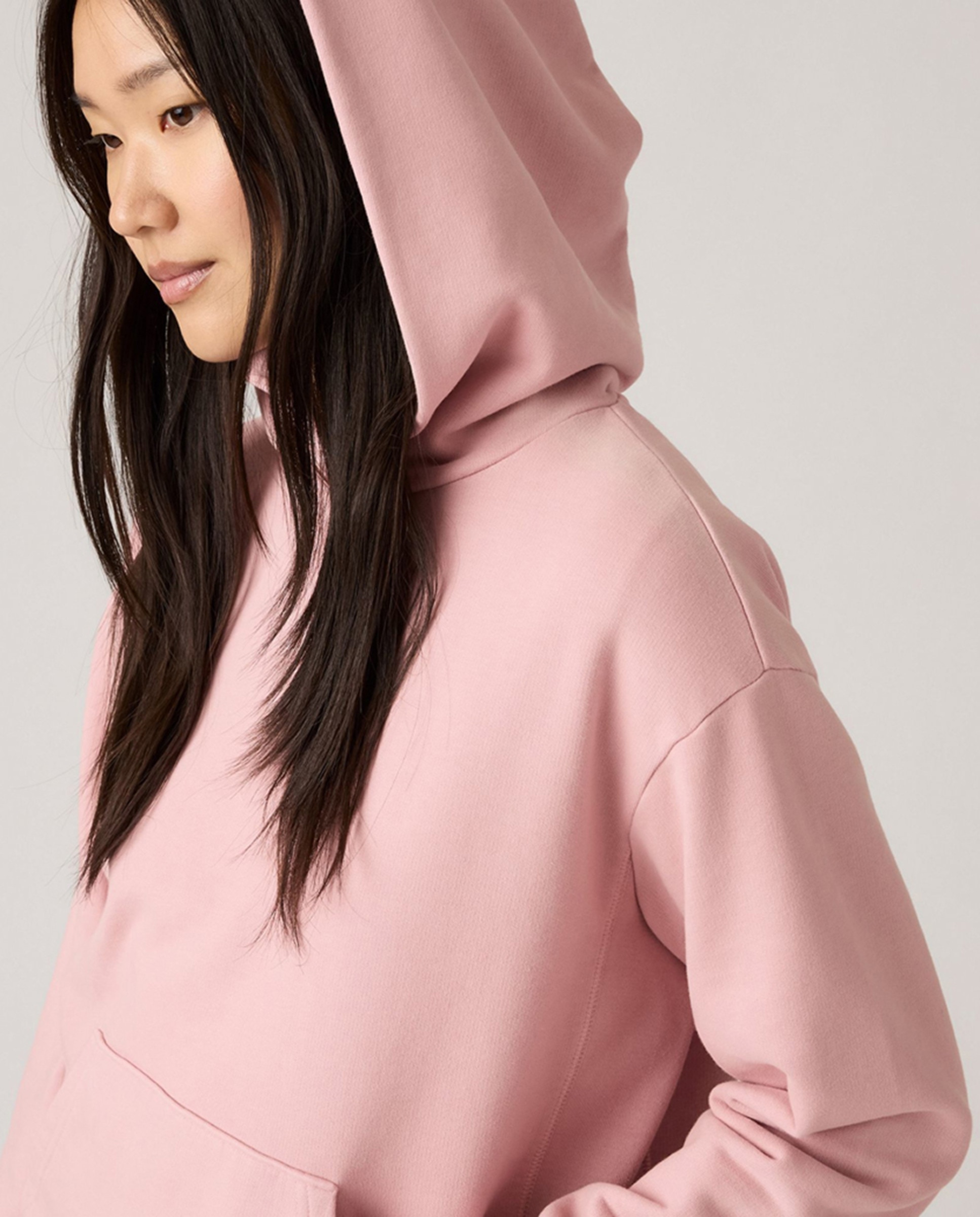 Sweatshirt de mulher com capuz Rosa-3