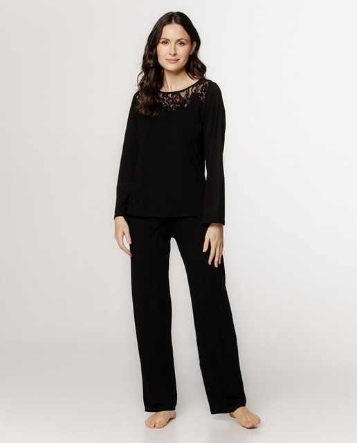 Imagen 0 de Pijama largo liso de mujer