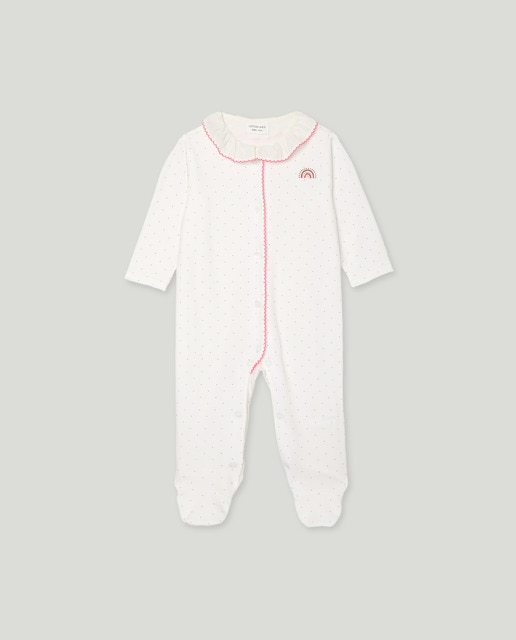 Imagem 0 de Babygrow Comprido de Malha de Bebé com Gola com Estampado de Fantasia