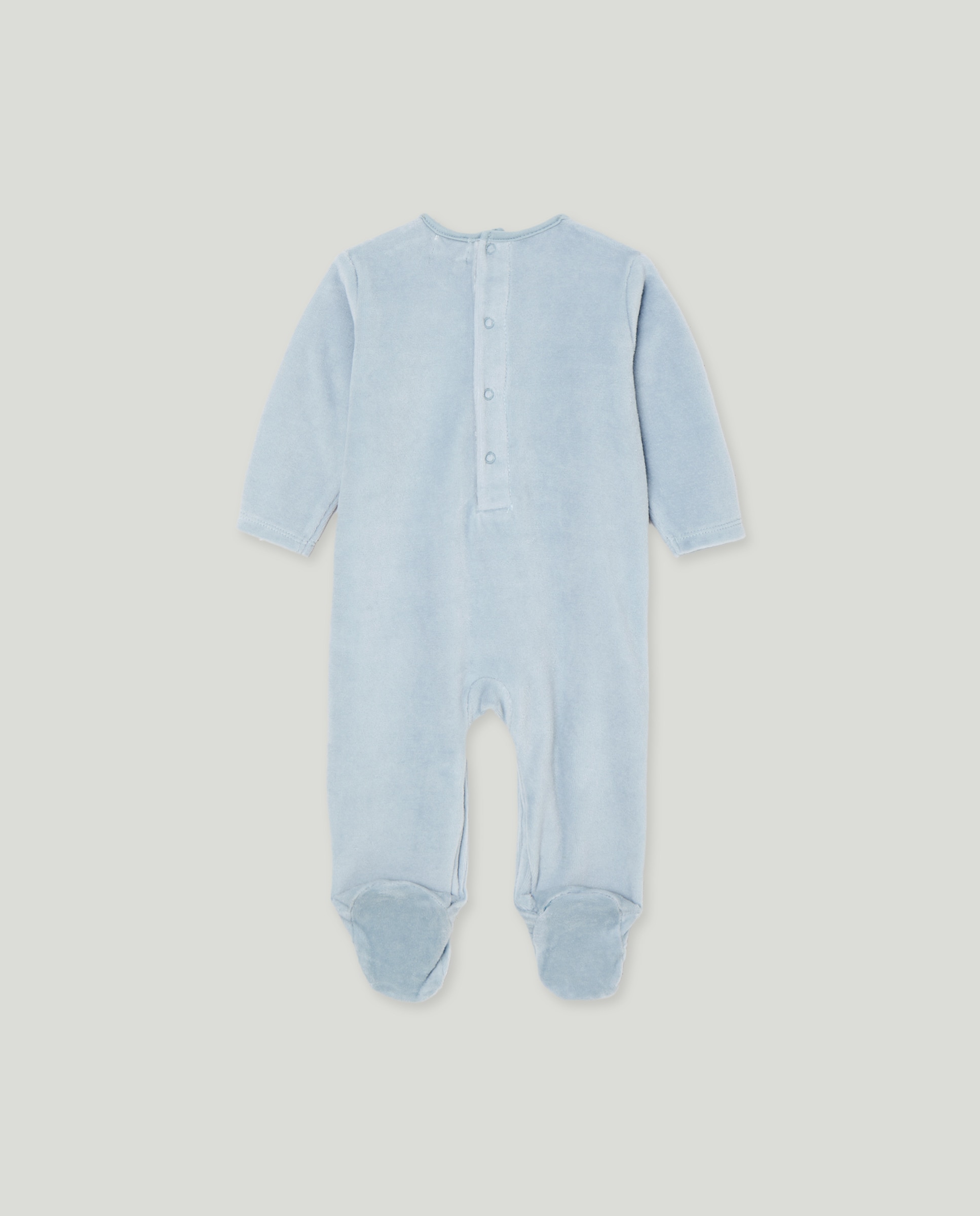 Babygrow Comprido de Bebé com Estampado de Fantasia Azul-2