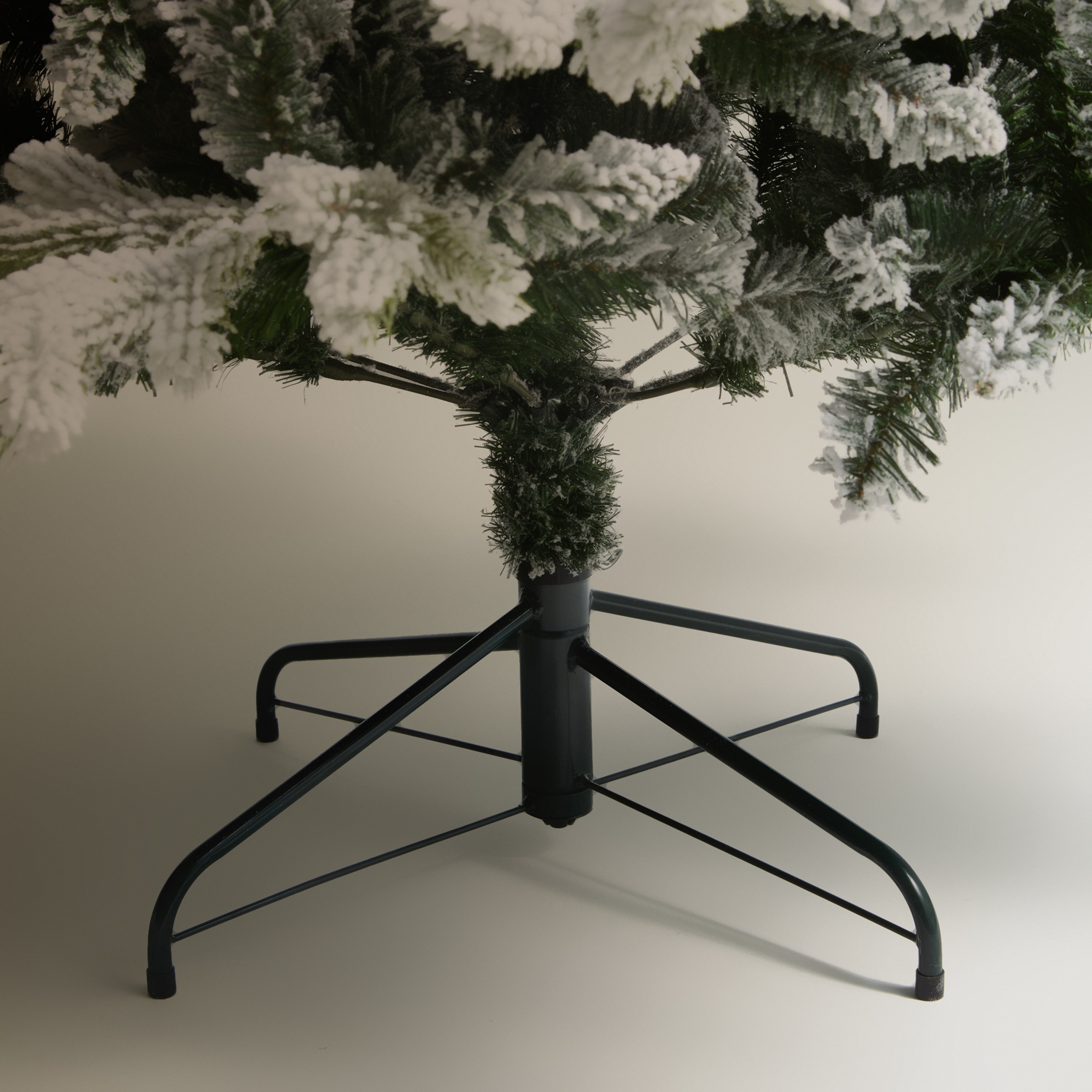 Árbol de suelo nevado Benós Navidad Blanco-4