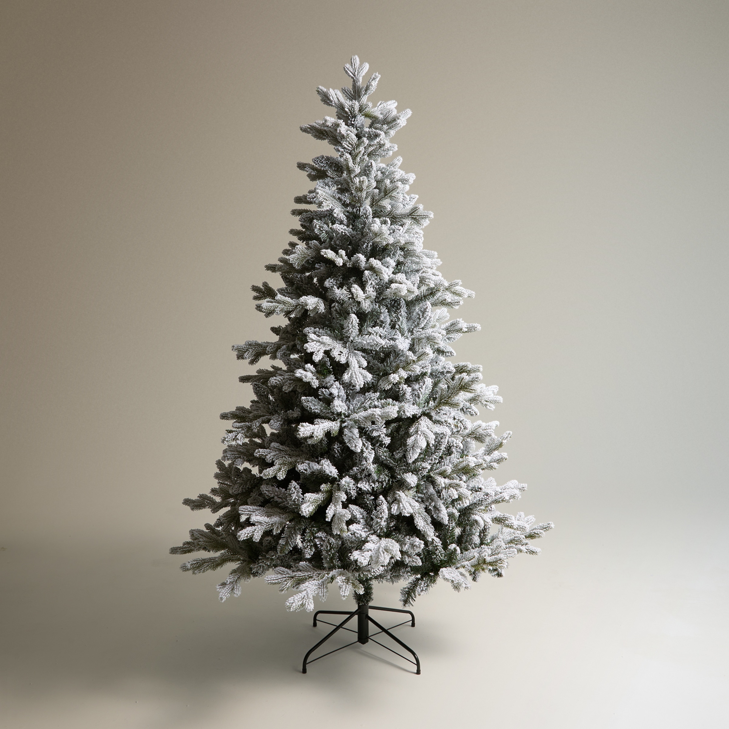 Árbol de suelo nevado Benós Navidad Blanco-2