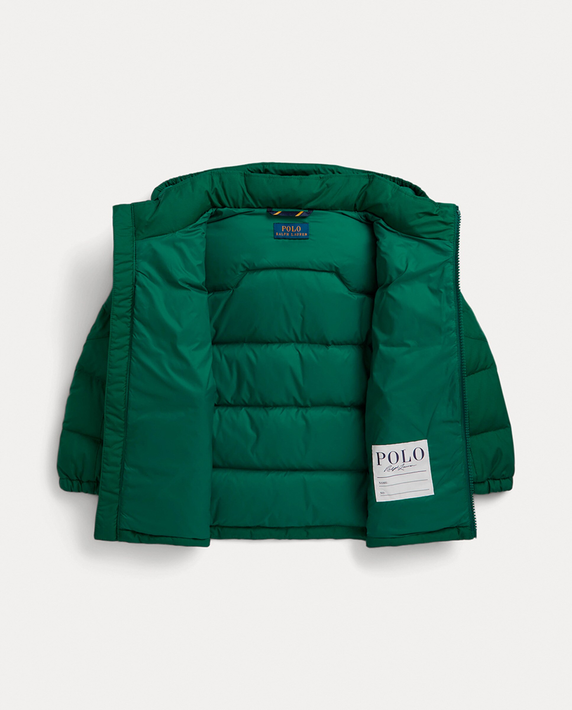 Blusão Acolchoado de Penugem Ripstop Verde-4