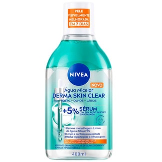 Água Micelar Derma Skin Clear embalagem 400 ml - Nivea