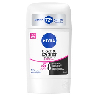 Desodorizante Stick Black&White embalagem 50 ml - Nivea