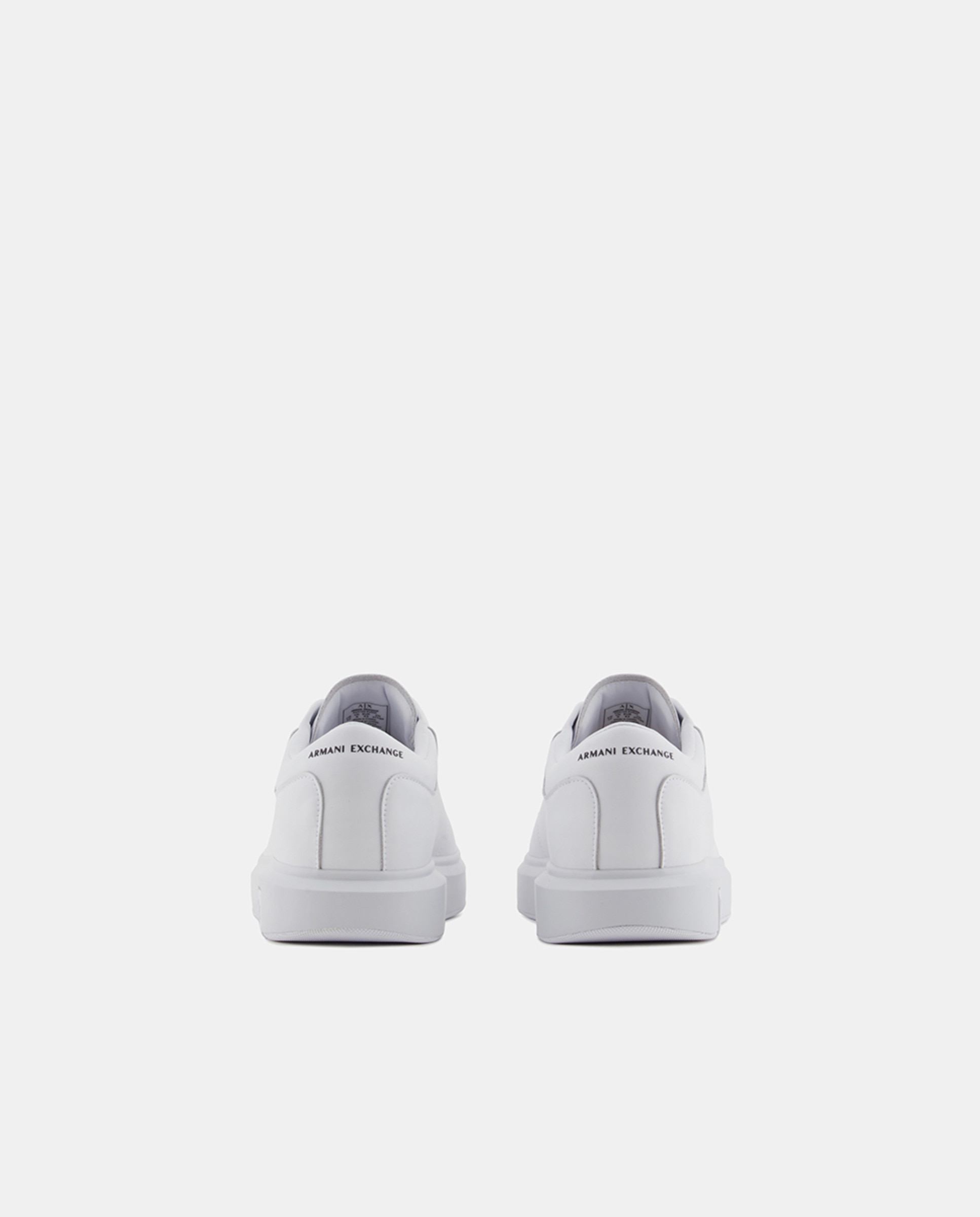 Sapatilhas Estilo Casual Lisas com Logótipo na Sola Branco-3